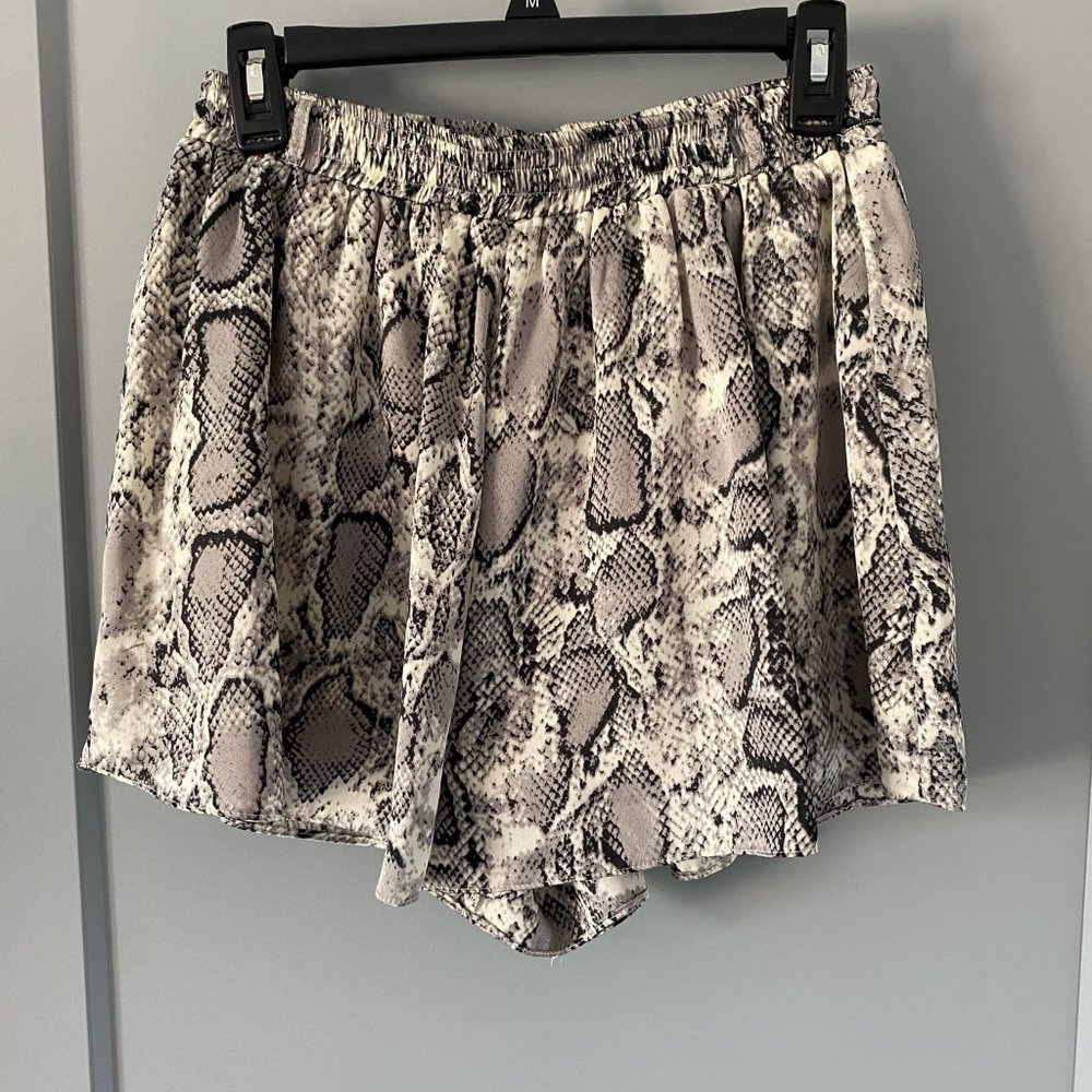 Silky Snakeskin Shorts